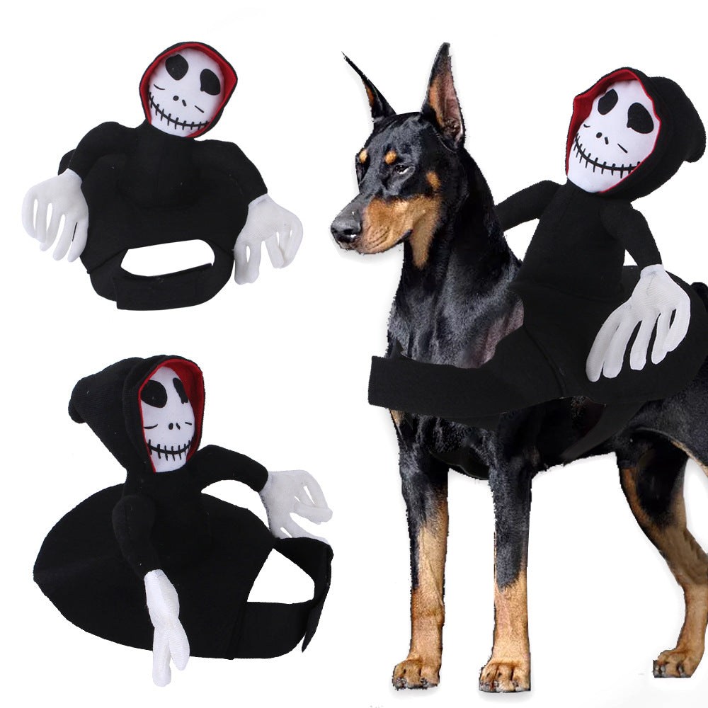 KFX-9573437 Pet Halloween Costume - Spider Pumpkin Vest for Dogs and Cats - Comfortable and Easy to Wear for Halloween Parties