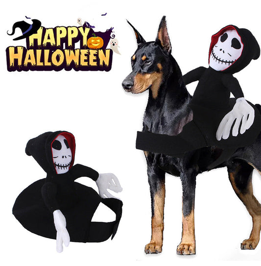 KFX-9573437 Pet Halloween Costume - Spider Pumpkin Vest for Dogs and Cats - Comfortable and Easy to Wear for Halloween Parties