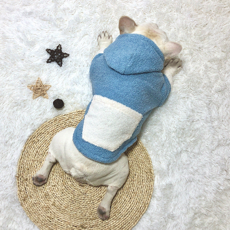 KFX-9573693 Cozy Coral Fleece Dog Clothes for Warmth and Comfort - Sizes M to 4XL