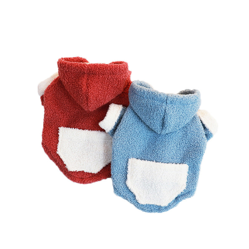 KFX-9573693 Cozy Coral Fleece Dog Clothes for Warmth and Comfort - Sizes M to 4XL