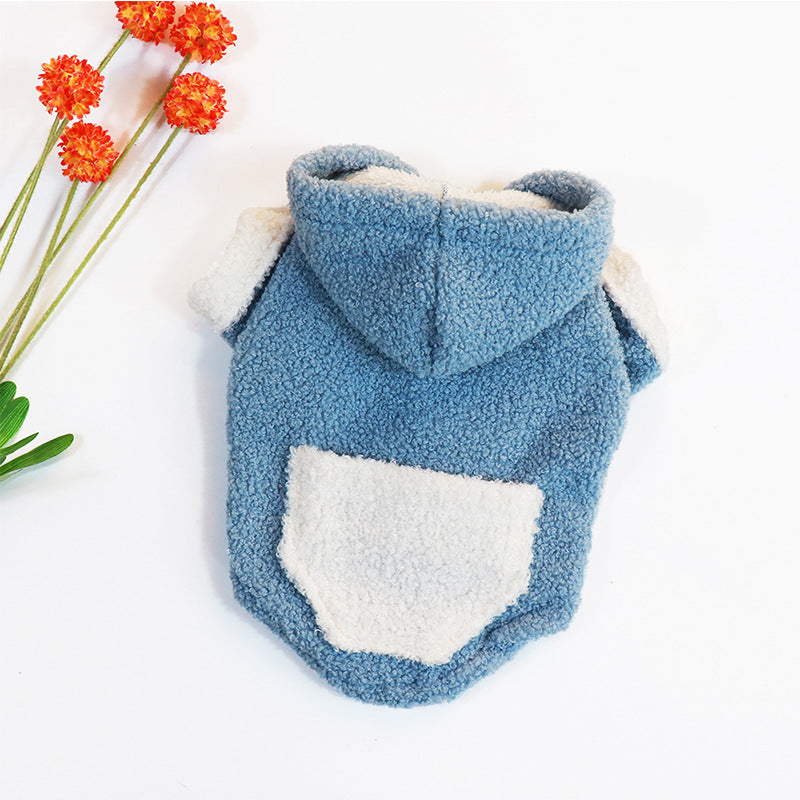 KFX-9573693 Cozy Coral Fleece Dog Clothes for Warmth and Comfort - Sizes M to 4XL