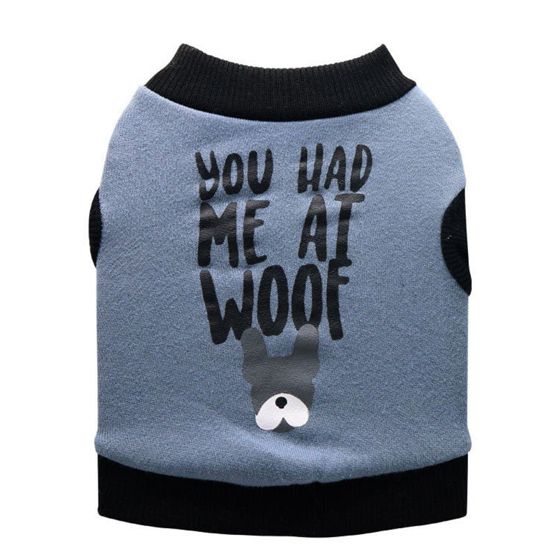 KFX-9575613 Fleece Fabric Small Dog Vest for All Seasons - Cozy and Casual
