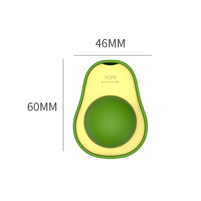 KFX-9576509 Avocado Shaped Catnip Ball Toy for Teeth Cleaning and Interactive Play