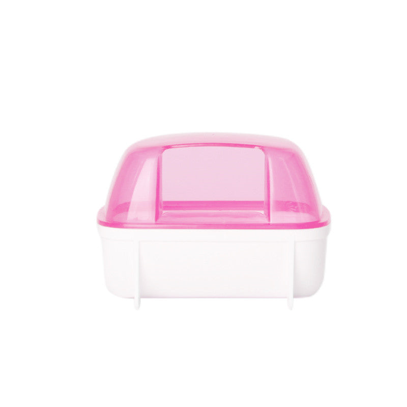 KFX-9576893 Dual-Purpose Cloud-Shaped Hamster Bathtub with Splash-Proof Design and Transparent View