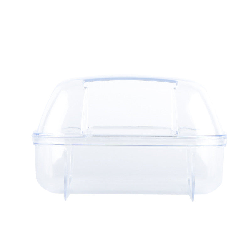 KFX-9576893 Dual-Purpose Cloud-Shaped Hamster Bathtub with Splash-Proof Design and Transparent View