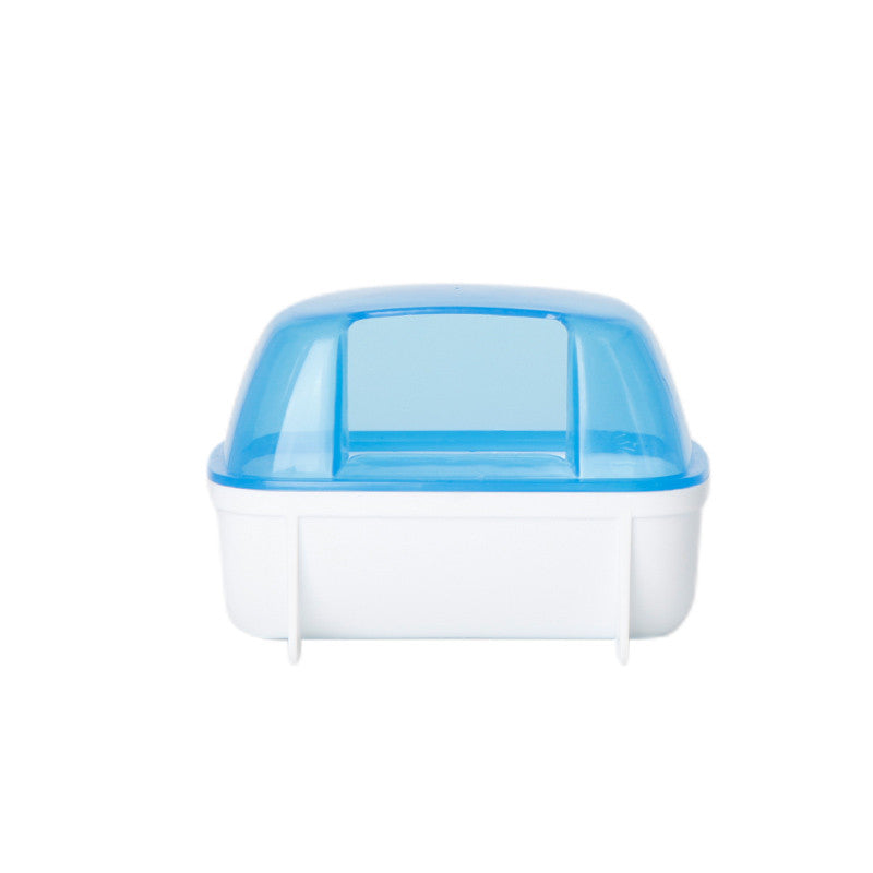 KFX-9576893 Dual-Purpose Cloud-Shaped Hamster Bathtub with Splash-Proof Design and Transparent View