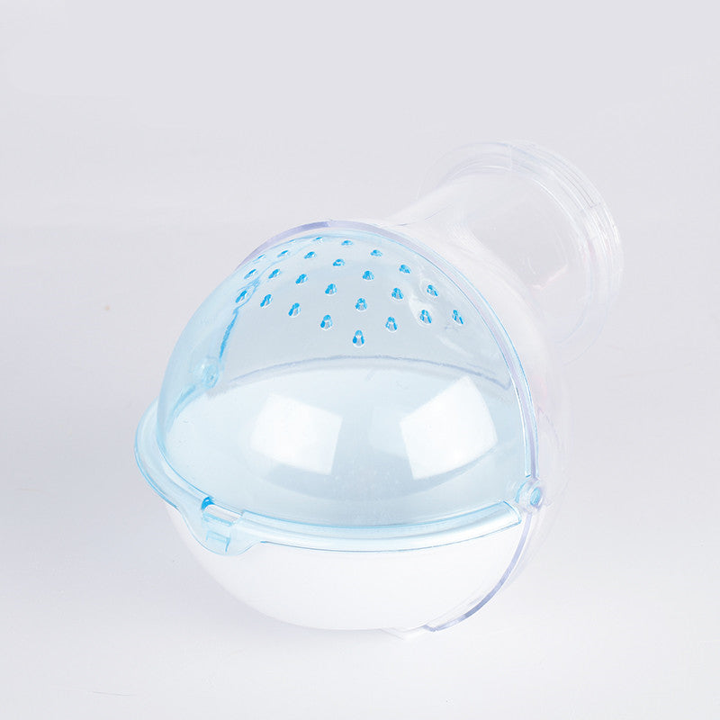 KFX-9576893 Dual-Purpose Cloud-Shaped Hamster Bathtub with Splash-Proof Design and Transparent View