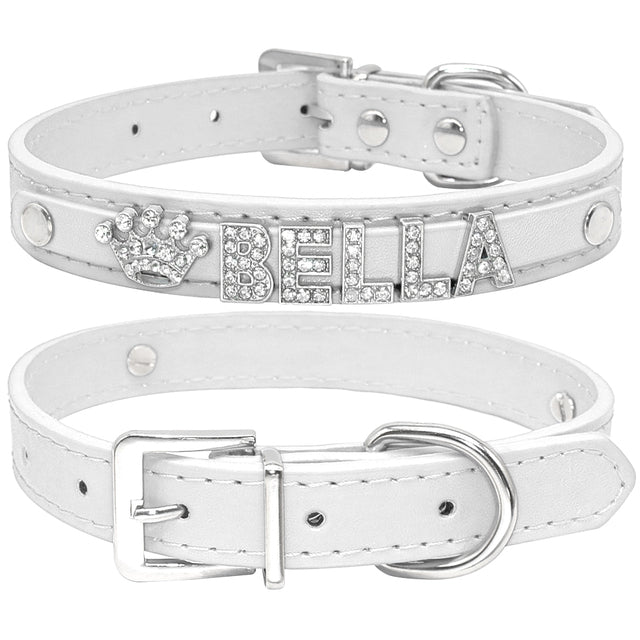 KFX-9580861 Personalized Rhinestone Cat and Small Dog Collar in Multiple Colors