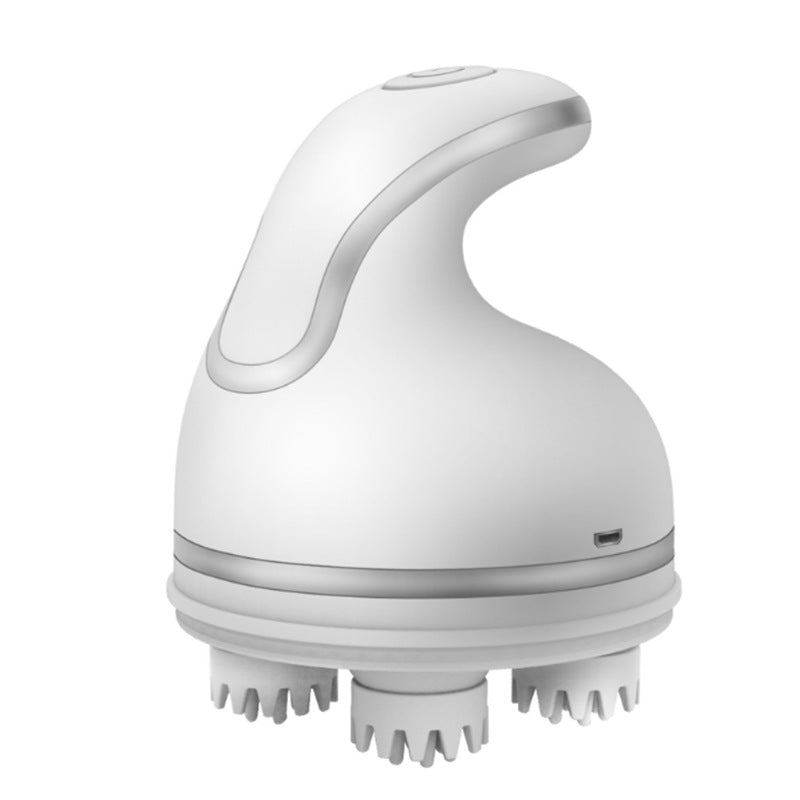 KFX-9587005 Multifunctional Electric Pet Head Massager for Dogs in White and Sky Blue