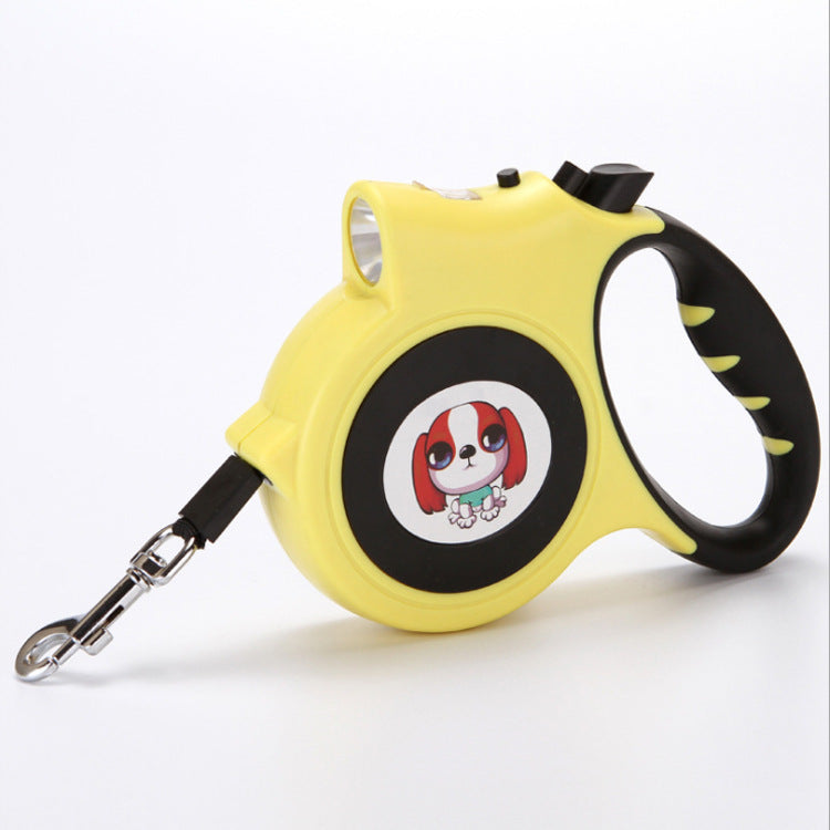 KFX-9590333 5M Automatic Traction Pet Dog Rope Leash with Light - Multiple Colors Available