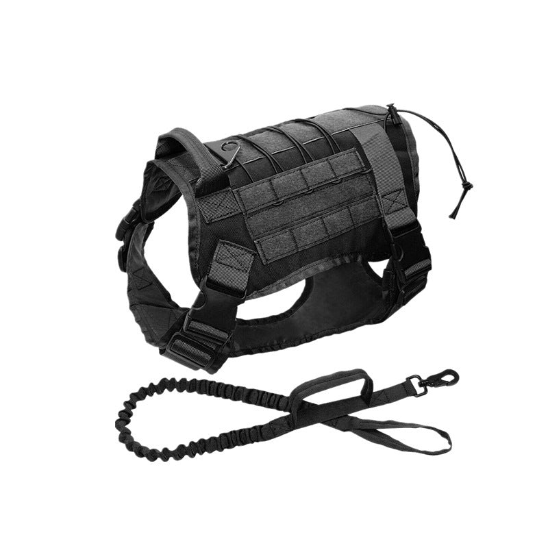 KFX-9595581 Camouflage Tactical Dog Vest for Outdoor Training - Large Size, Nylon Material