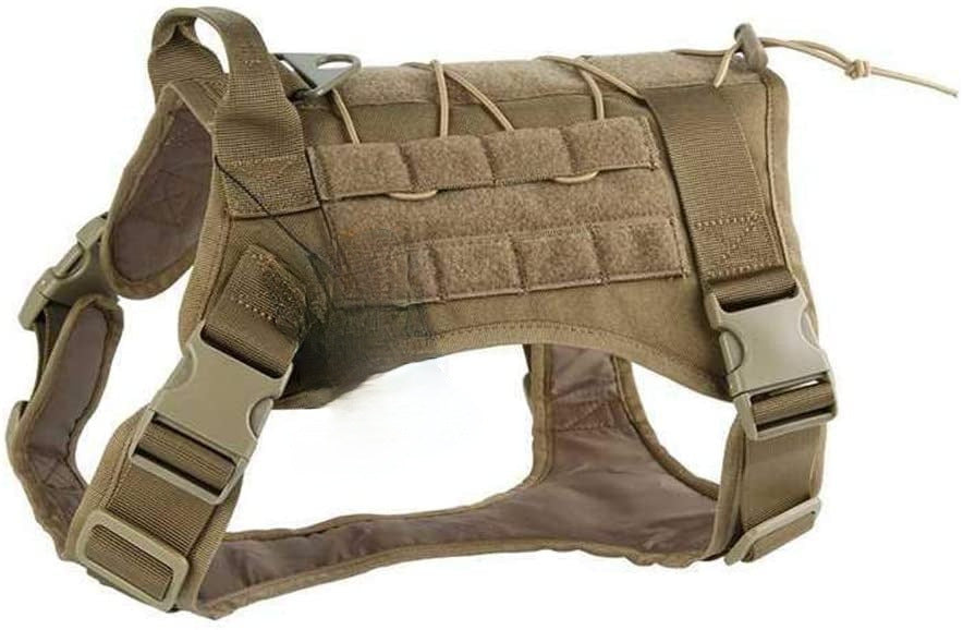 KFX-9595581 Camouflage Tactical Dog Vest for Outdoor Training - Large Size, Nylon Material
