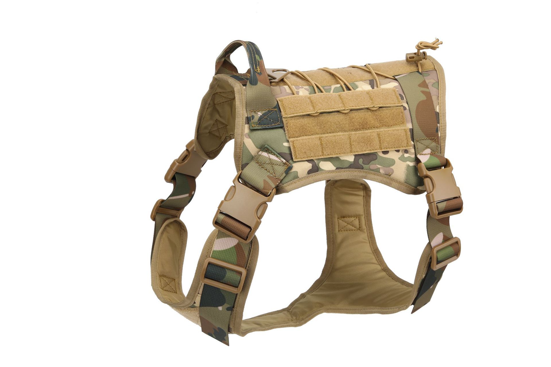 KFX-9595581 Camouflage Tactical Dog Vest for Outdoor Training - Large Size, Nylon Material