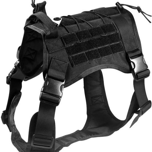 KFX-9595581 Camouflage Tactical Dog Vest for Outdoor Training - Large Size, Nylon Material