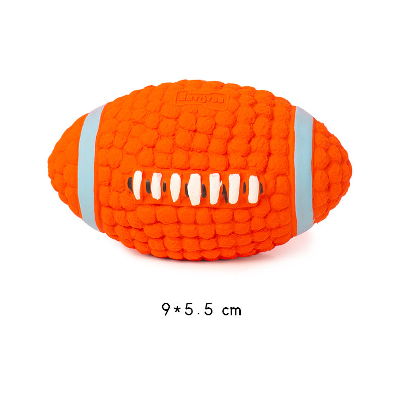 KFX-9604669 Durable Latex Interactive Sound Ball for Dogs - Teeth Molar Toy, Available in Various Sizes