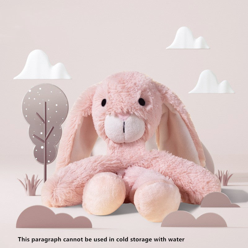 KFX-9606845 Plush Dog Toy - Bite Resistant, Featuring Miss Rabbit and Tricolor Ice Bottle Design
