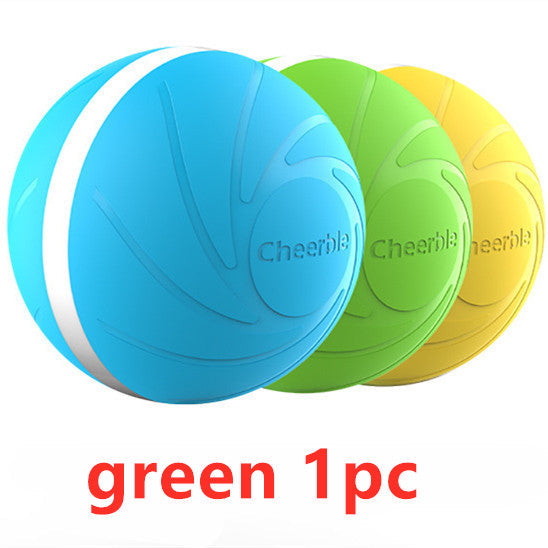 KFX-9610429 Interactive Bouncing Ball Toy for Pets - Eco-Friendly, Waterproof, Multicolor LED Lights, USB Rechargeable