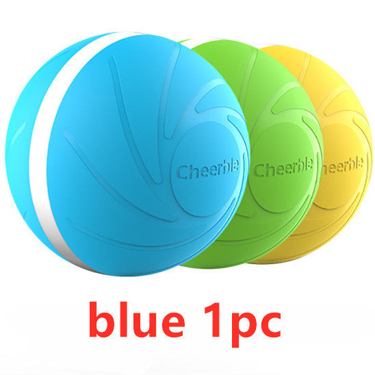 KFX-9610429 Interactive Bouncing Ball Toy for Pets - Eco-Friendly, Waterproof, Multicolor LED Lights, USB Rechargeable