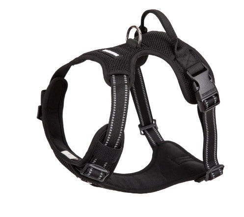 KFX-9611069 Dog Vest-style Chest Strap with Towing Rope - Adjustable Size Options in Orange, Red & Black