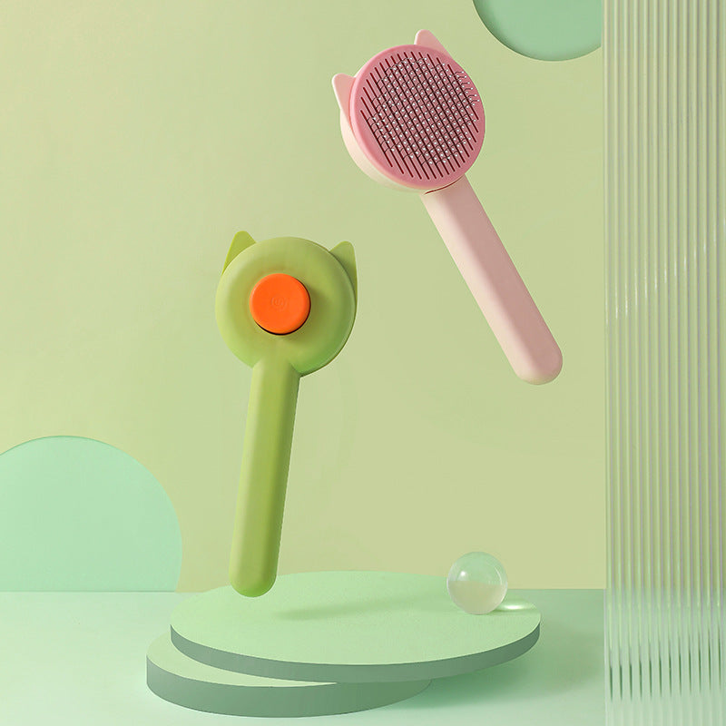 KFX-9613373 Pet Comb for Efficient Hair Removal and Massage - Available in Pink and Green