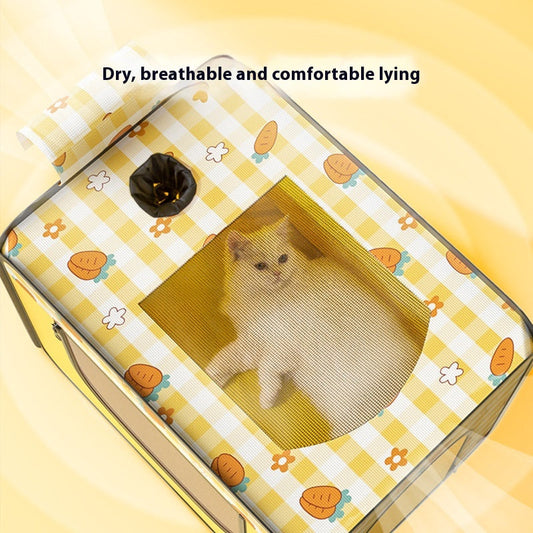 KFX-9614013 Pet Cat and Dog Blowing and Drying Bag with Carrot Print for Up to 25 lbs