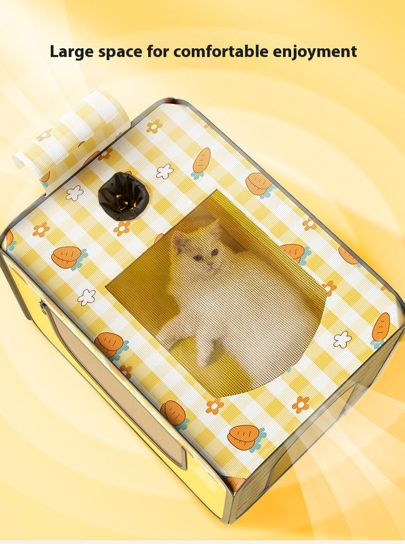KFX-9614013 Pet Cat and Dog Blowing and Drying Bag with Carrot Print for Up to 25 lbs