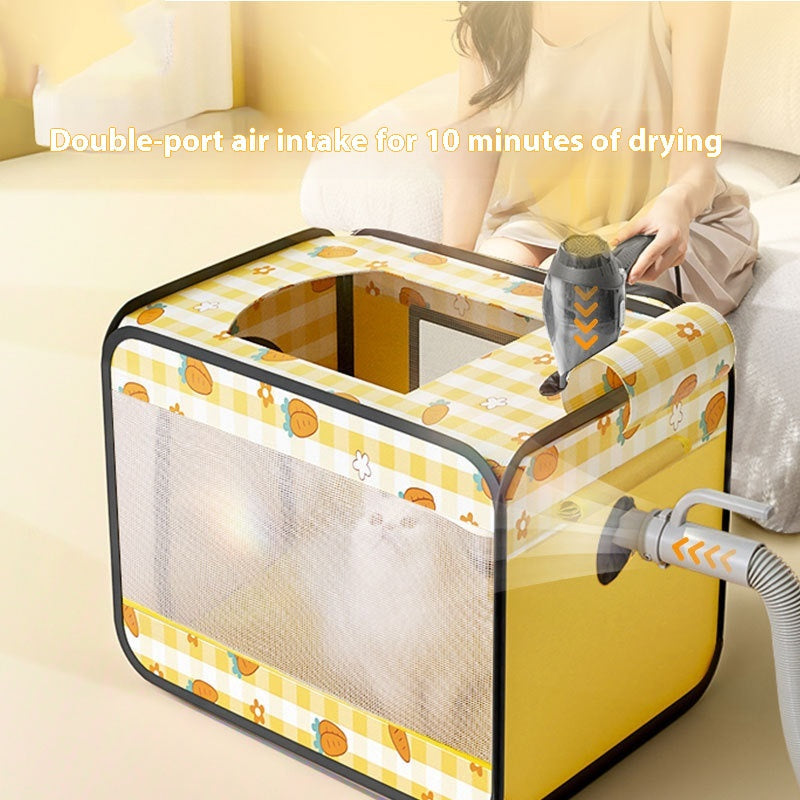 KFX-9614013 Pet Cat and Dog Blowing and Drying Bag with Carrot Print for Up to 25 lbs
