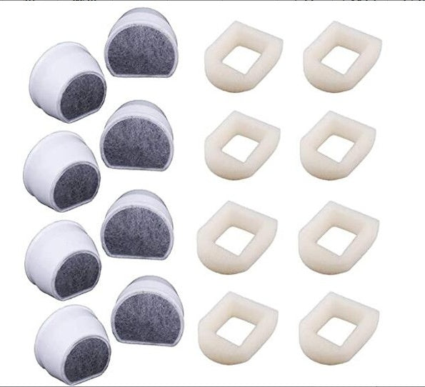 KFX-9615037 Automatic Pet Water Fountain Filter Set with Activated Carbon - 8 Pieces