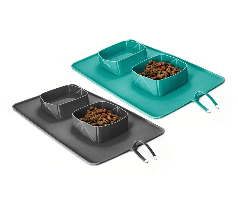 KFX-9617725 Foldable Silicone Dog and Cat Bowl, 600ml Capacity, Portable Pet Feeding and Hydrating Solution
