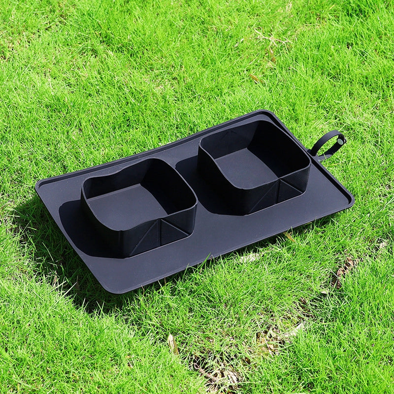 KFX-9617725 Foldable Silicone Dog and Cat Bowl, 600ml Capacity, Portable Pet Feeding and Hydrating Solution