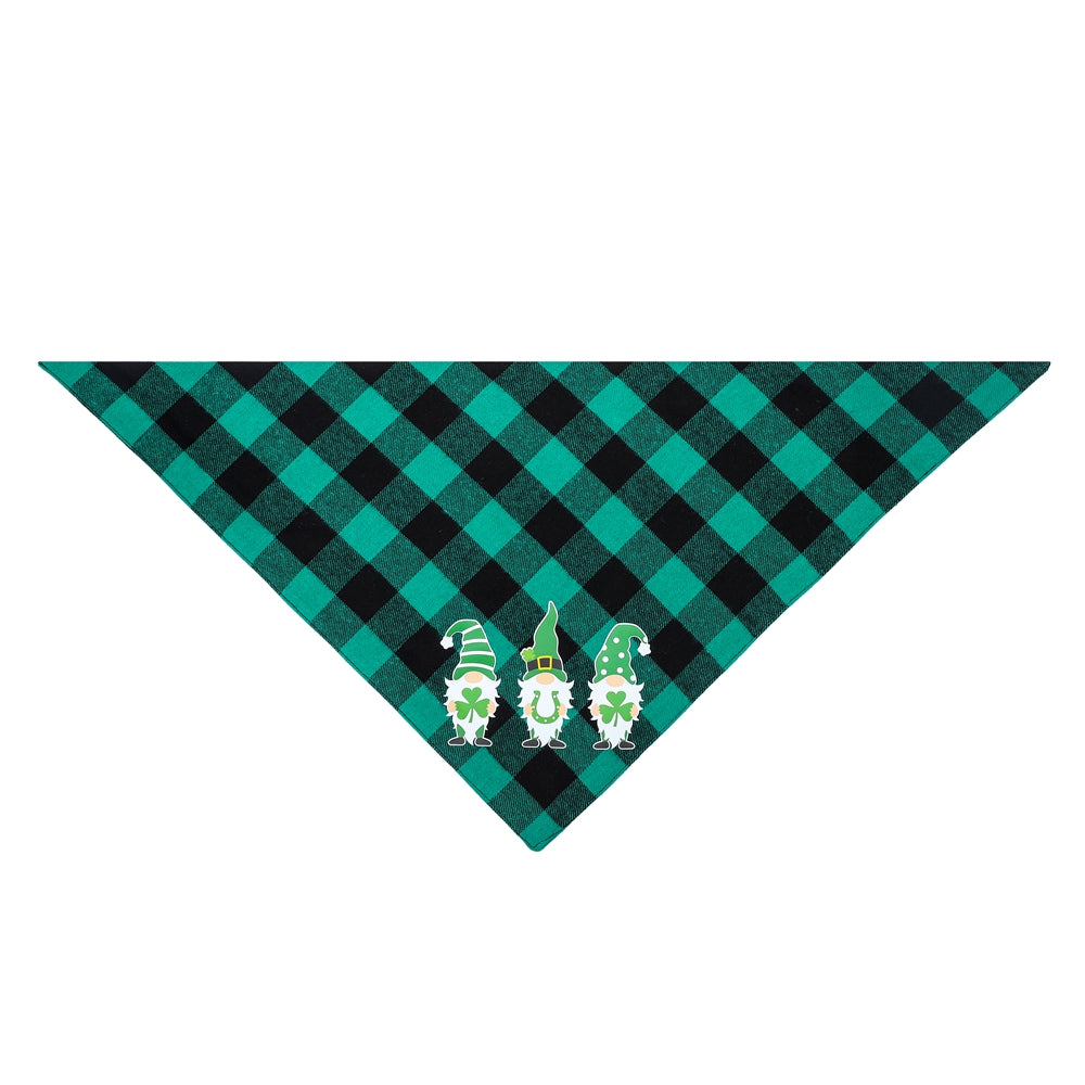 KFX-9625661 Triangle Scarf for Dogs - Cotton Cartoon Design Suitable for All Seasons