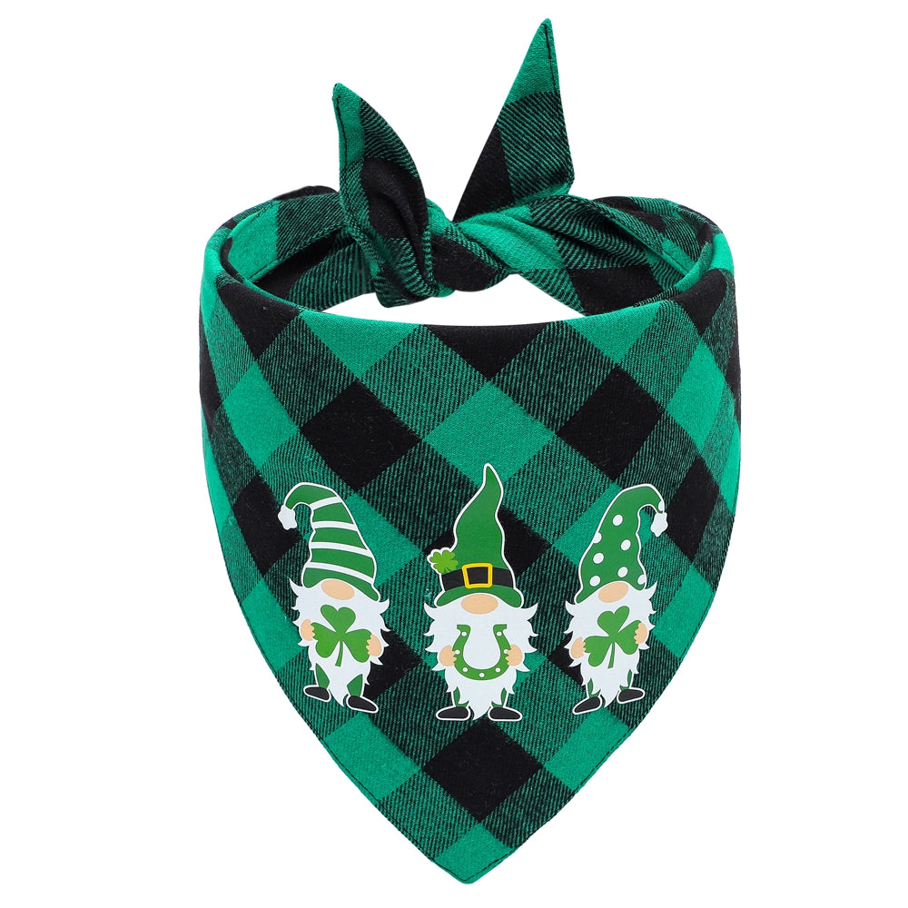 KFX-9625661 Triangle Scarf for Dogs - Cotton Cartoon Design Suitable for All Seasons