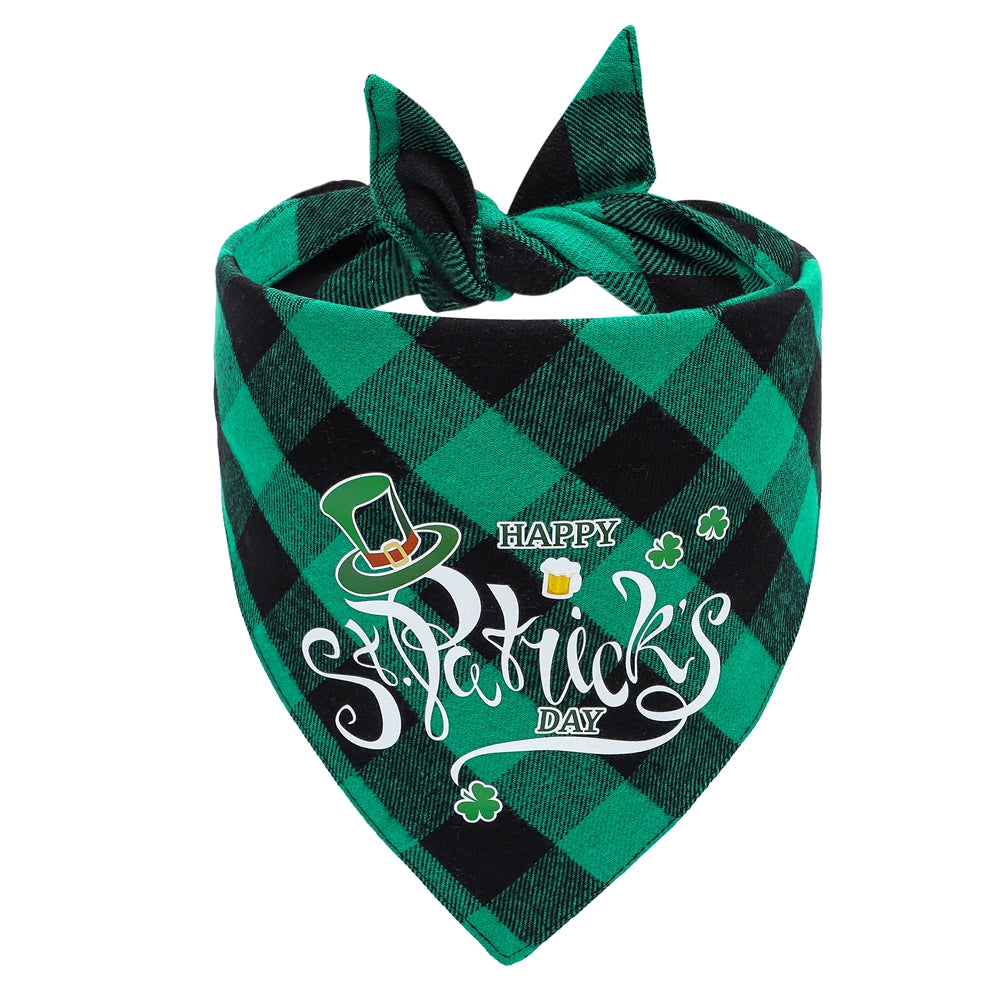 KFX-9625661 Triangle Scarf for Dogs - Cotton Cartoon Design Suitable for All Seasons