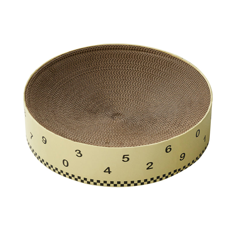 KFX-9629245 Cat Scratch Board - Durable Corrugated Cardboard with Striped and Number Patterns, 41x10cm