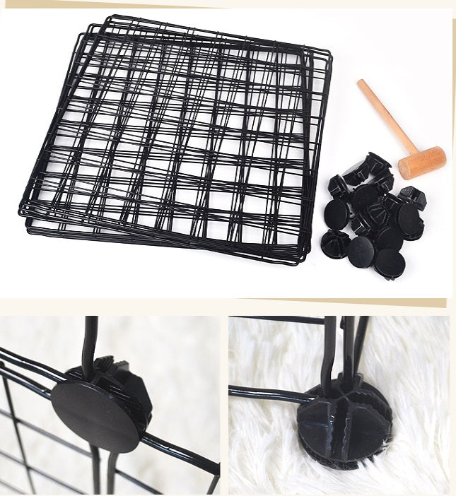 KFX-9630653 Eco-Friendly Metal Pet Fence for Secure Outdoor Containment