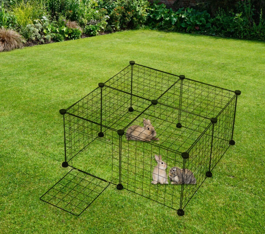KFX-9630653 Eco-Friendly Metal Pet Fence for Secure Outdoor Containment