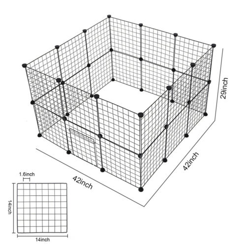 KFX-9630653 Eco-Friendly Metal Pet Fence for Secure Outdoor Containment