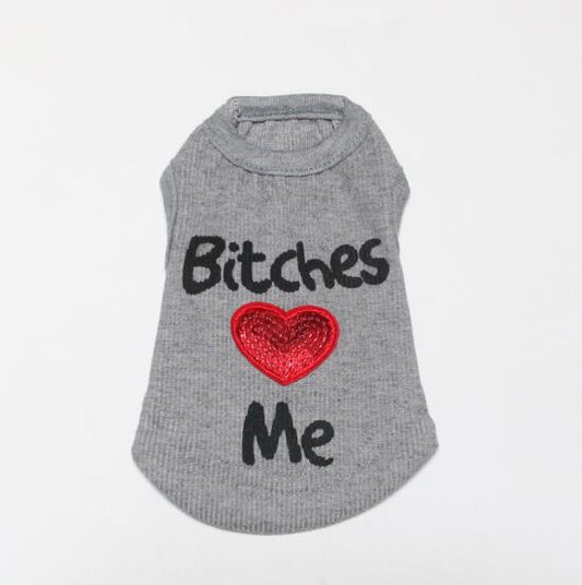 KFX-9633213 Pretty Girls Love My Pet Casual Vest for Cats and Dogs in Multiple Colors and Sizes