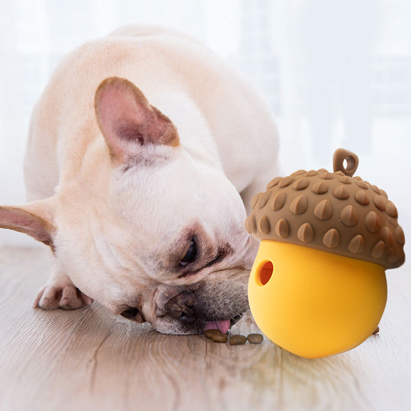 KFX-9635005 Dog Feeding Toy - Bite-Resistant Molar Food Leakage Ball in Four Colors