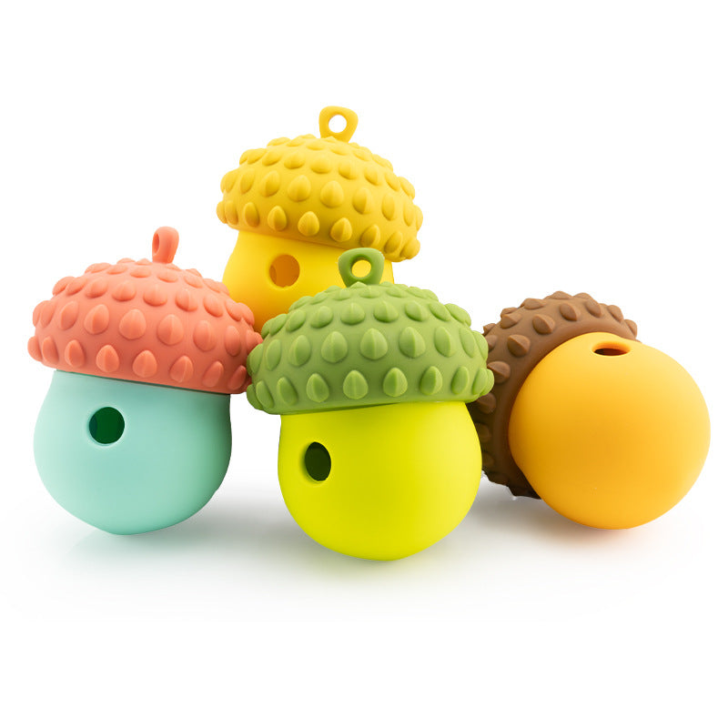 KFX-9635005 Dog Feeding Toy - Bite-Resistant Molar Food Leakage Ball in Four Colors