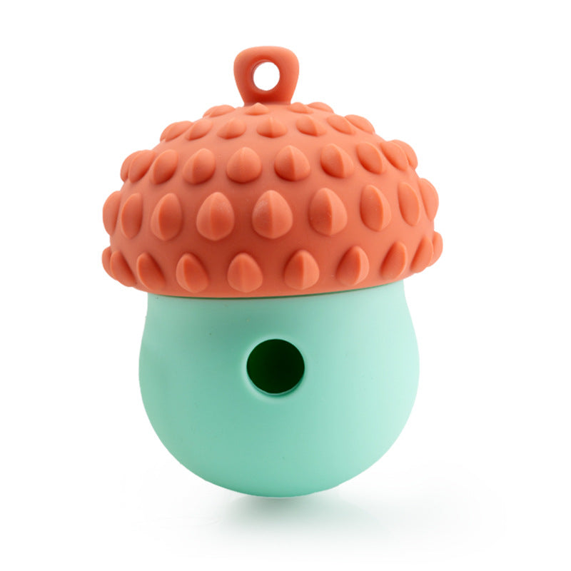 KFX-9635005 Dog Feeding Toy - Bite-Resistant Molar Food Leakage Ball in Four Colors