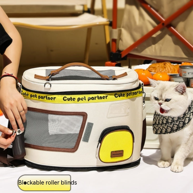 KFX-9638461 Breathable Portable Cat Carrier with Large Capacity and Soft Oxford Cloth Design
