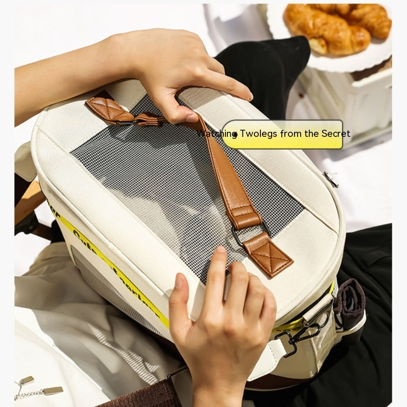 KFX-9638461 Breathable Portable Cat Carrier with Large Capacity and Soft Oxford Cloth Design