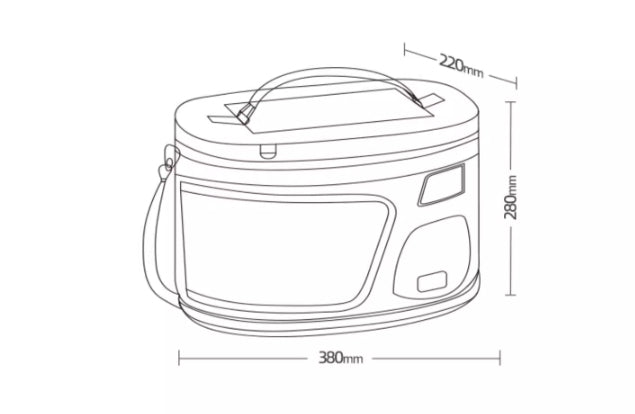 KFX-9638461 Breathable Portable Cat Carrier with Large Capacity and Soft Oxford Cloth Design