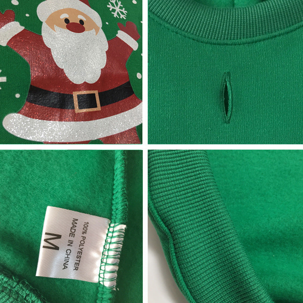 KFX-9639229 Winter-Themed Cotton Pet Clothes for Dogs – Snowman, Santa, and Christmas Styles