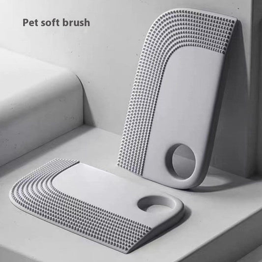 KFX-9640381 Multifunctional Gray Pet Hair Removal Sofa Brush for Easy Clean-Up