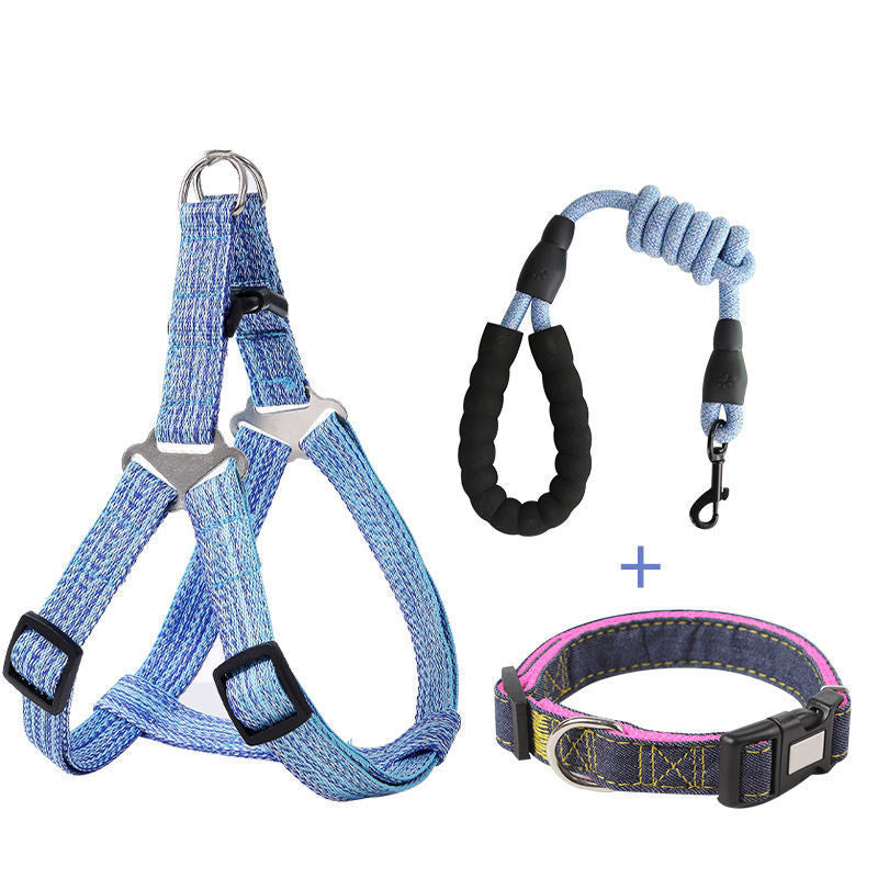 KFX-9643837 Retractable Dog Traction Rope Harness for Safe and Comfortable Walking, Various Sizes Available