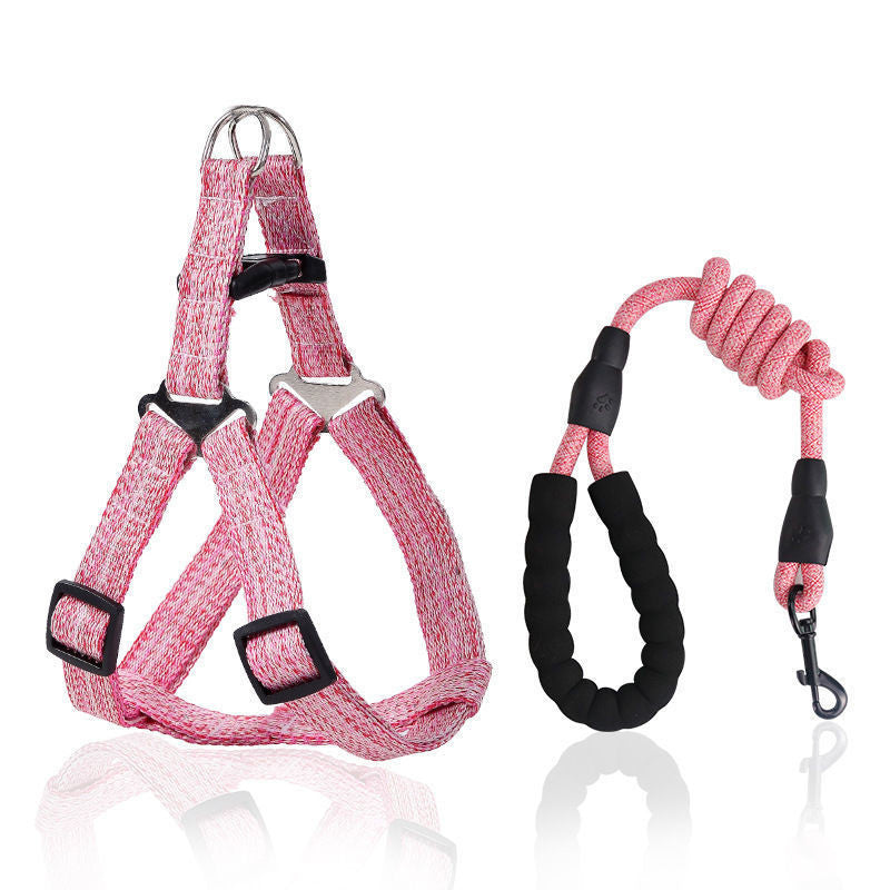 KFX-9643837 Retractable Dog Traction Rope Harness for Safe and Comfortable Walking, Various Sizes Available