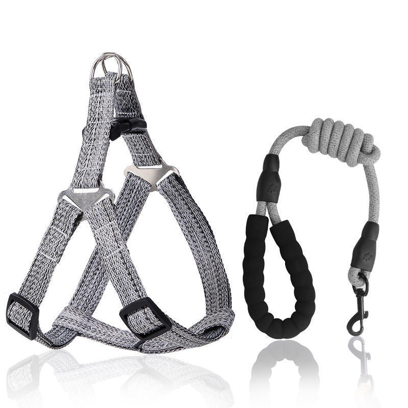 KFX-9643837 Retractable Dog Traction Rope Harness for Safe and Comfortable Walking, Various Sizes Available