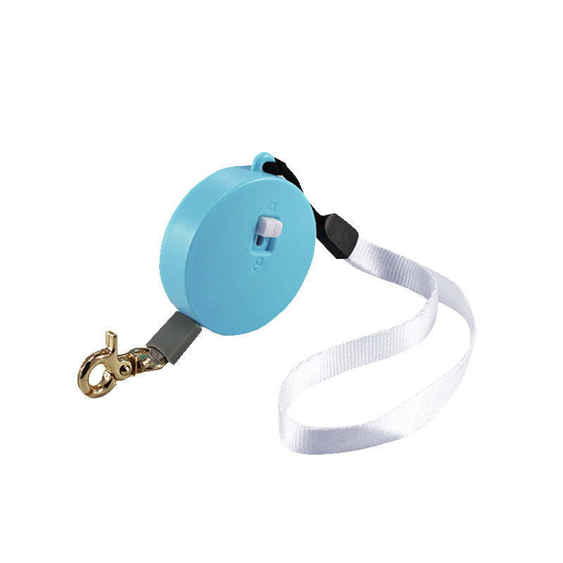 KFX-9644349 Automatic Mini Portable Dog Leash with 2M Flexible Rope for Outdoor and Travel Use